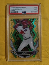 2019 Topps High Tek Victor Robles Green #111 PSA 9 #087/150