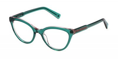 Sting Brille VSJ732 Top rosa+grün glänzend 49/18/135 JUNIOR