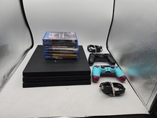 Sony PlayStation 4 ps4 Pro 1TB CUH-7215B Console TESTED Works 7 Games 2 Controls
