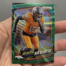 2025 Panini Prizm Nik Bonitto #230 Green Wave Prizm Near Mint +Bonus FREE SHIP!