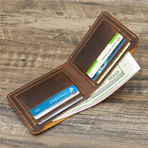 Handmade Leather Wallet, Hand Stitched Wallet, Men's Wallet, Bifold Wallet - Picture 5 of 9