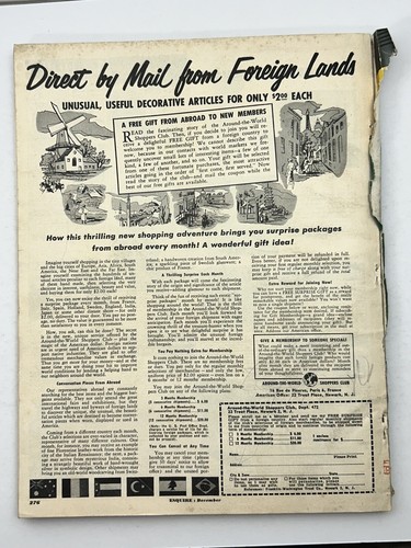 Esquire Magazine - Dec 1952 - Men's Interest, Housing, Travel, Fashion, Sports - Picture 3 of 3