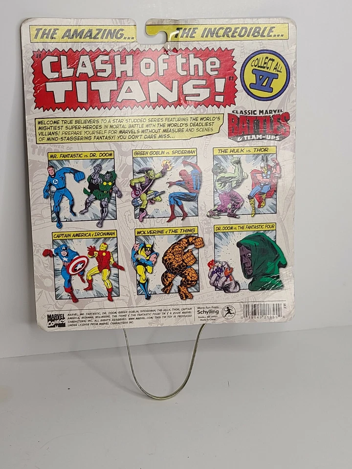 Clásico Marvel Batallas y Equipos DR WOLVERINE VS THE THING Coleccionista Serie 1 Foto 2 de 2