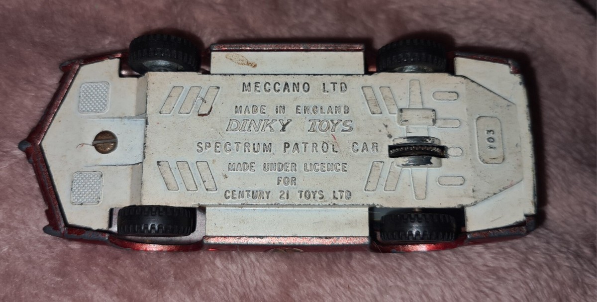 Dinky Toys Spectrum Patrol Car Metal Model Car 103 Meccano Dinky Toys Spectrum Patrol Car Metal Model Car 103 Meccano