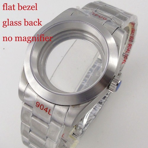 Brushed Watch Case 36mm/39mm Sapphire Glass Fit NH35 Miyota 8215 DG2813 ETA 2824 - Picture 69 of 108
