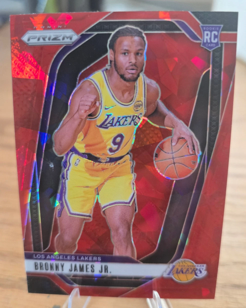 2024-25 Prizm Bronny James Jr. RC Red Ice Rookie #243 Lakers