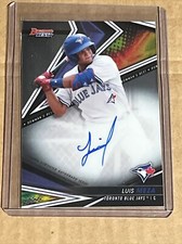 Luis Meza 2022 Bowman's Best Base Rookie RC Auto Blue Jays CP81