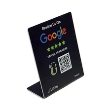Wholesale 50x NFC Google Review Stands | Tap & Scan Table Displays