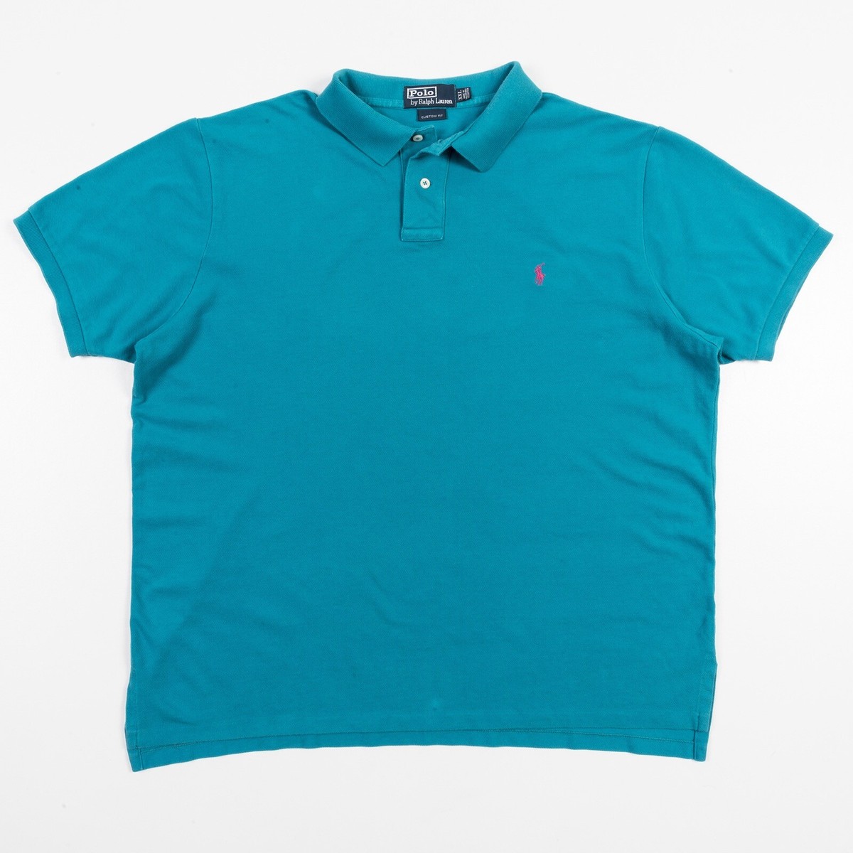 Polo Ralph Lauren Shirt Pique Polo Turquoise Mens Size 2XL EUC | eBay