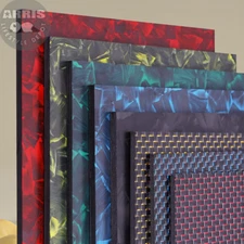 3K Metallic/Forged Red/Blue/Gold Carbon Fiber Sheet 200X300 400X500X1-6MM Custom