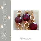 Antique Cut Pendant Necklace 24" 18" $650 New Victorian 14K Yellow Gold Garnet