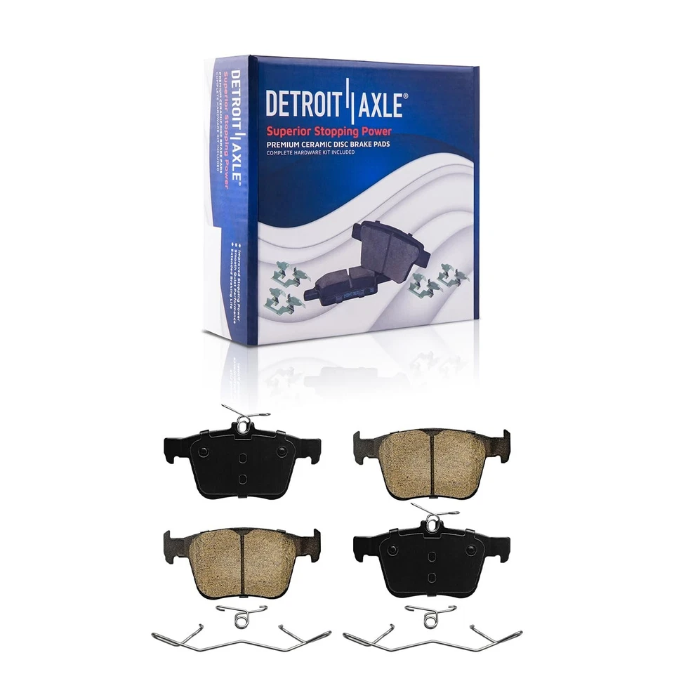 272mm Rear Drilled Brake Rotors Brake Pads Kit for 2019 2020 Volkswagen Jetta - Image 4 of 4