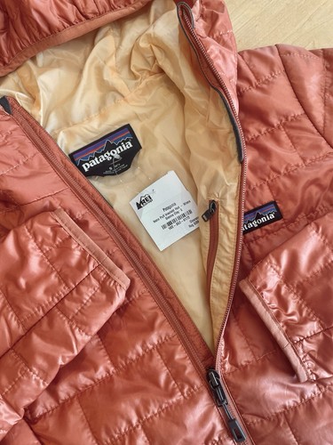 NEW! PATAGONIA Women Nano Puff Hoody Jacket—(S)—“SIENNA CLAY” (Pink Orange) - Picture 2 of 9