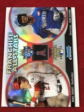 Scheda rifrattore Mike Trout 2012 Bowman Chrome Franchise All-Stars #FAS-TS MINT💎