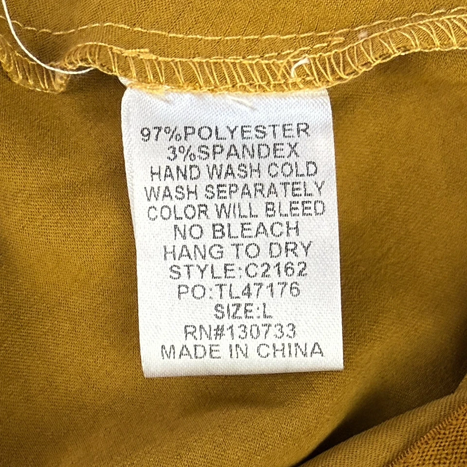 Falda midi de satén arrugado UMGEE para mujer talla grande abertura lateral dorada Foto 4 de 4