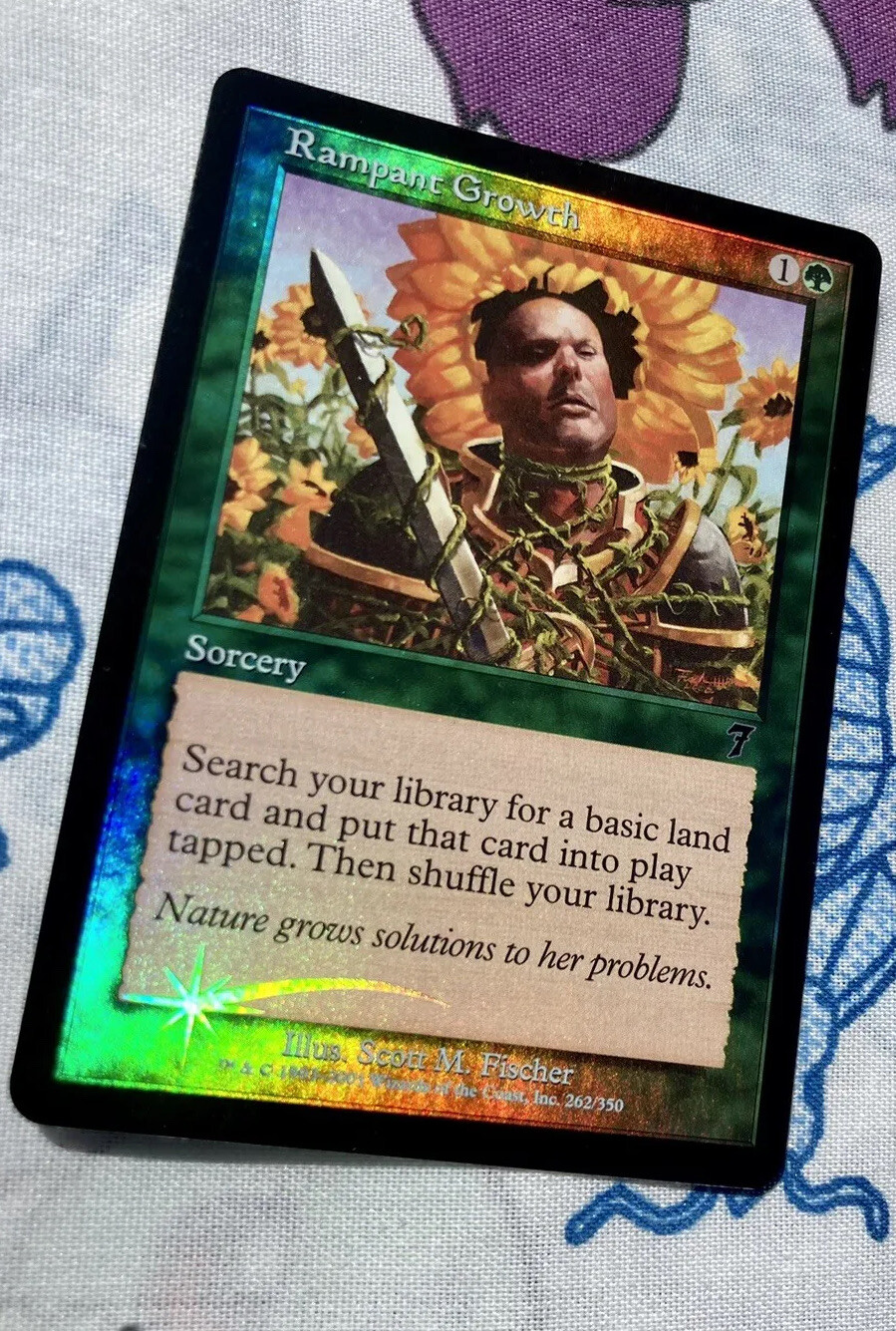 🌱MTG Seventh Edition 2001 Rampant Growth FOIL English 7ED 7th TRUE NEAR MINT✨