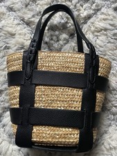 Topshop Jayda Basket Crochet Bag In Black