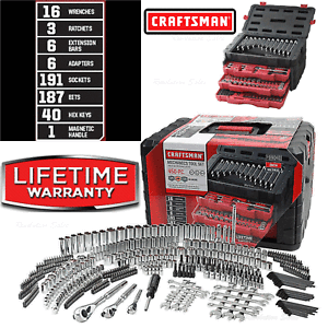 craftsman tool piece mechanic box tools drawer case mechanics wrench sets hand