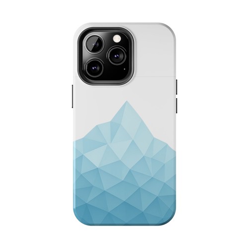 Geometric Iceberg Tough Phone Case, Abstract Glacier Hiking Design, Protective - 第 47/81 張圖片