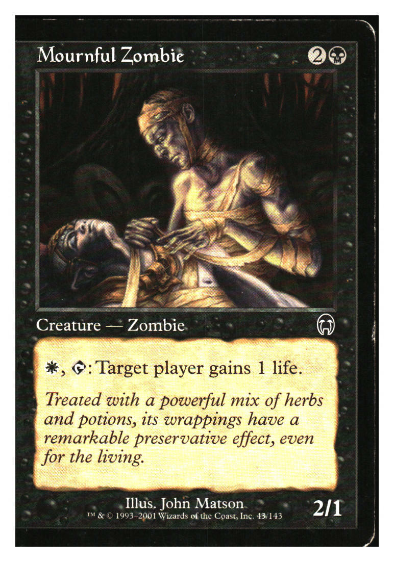 Mournful Zombie Apocalypse MTG - LP