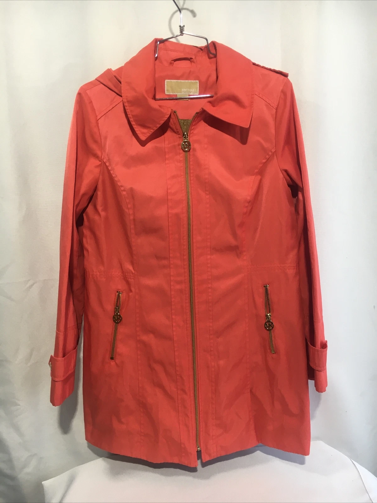 Cappotto donna Michael Kors giacca a vento taglia media arancione