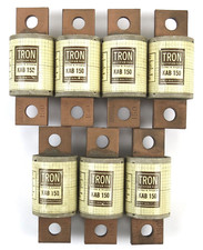 Lot of 7 Bussmann Tron KAB 150 Rectifier Fuse 150A 250V KAB150 New Old Stock 