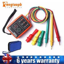 AC60V~600V 3 Motor Phase Rotation Indicator Meter Sequence Tester LED & Buzzer