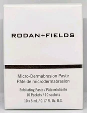 Rodan + Fields Micro-Dermabrasion Paste Facial Exfoliator 10 Packets New in Box