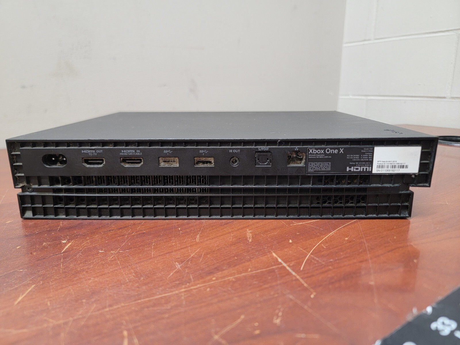 Microsoft Xbox One X Model 1787 Home Video Game Console Black cx eBay