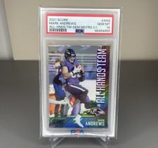 2021 Mark Andrews Score All-Hands Team Black Refractor 1/1 PSA 10 Ravens