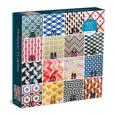 Galison Jigsaw Puzzle 500 Piece Mosaic Floors larger pieces