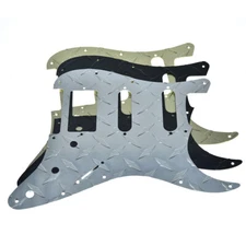 KAISH Premium Metal Diamond Plate ST HSS Pickguard Fits Fender Stratocaster