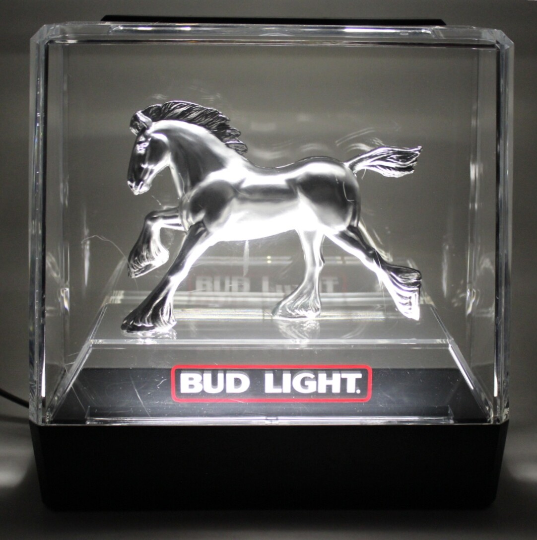 Vintage 1986 Bud Light Clydesdale Light-up Sign | eBay