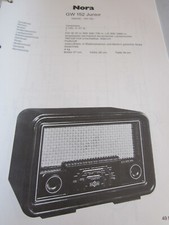 Schema N Radio Nora GW 152 Junior, 1949