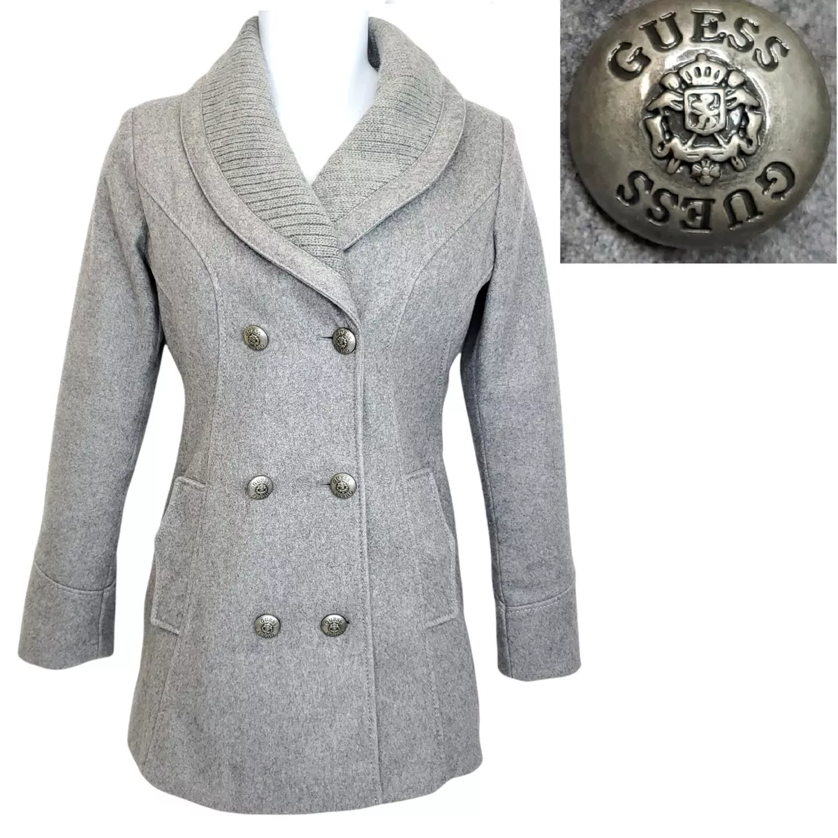 Fitted pea cheap coat womens