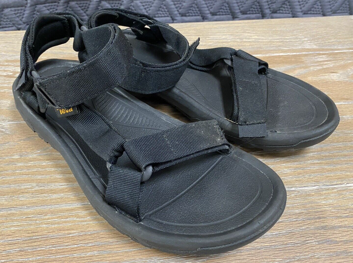 Teva Hurricane XLT2 Sport Sandals Mens US 11 Black Beachwear Hook & Loop 1019234 Teva Hurricane XLT2 Black/Blue Strappy Hook & | Mercari main image 3
