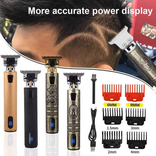 Men Portable Electric Hair Trimmer Clippers Beard Shaver Cutting Cordless AU - Picture 3 of 25