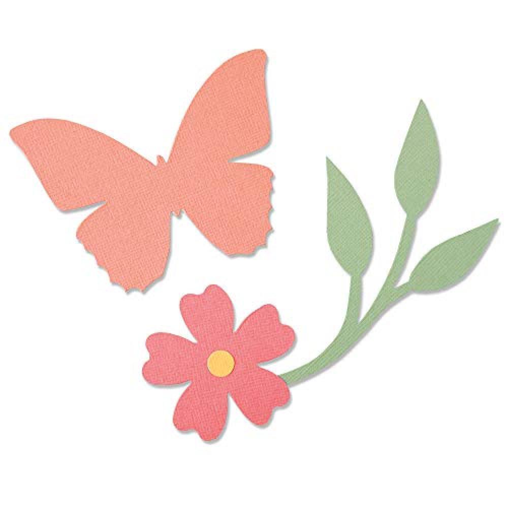 (TG. Taglia unica) Sizzix Die Garden Wings Fustella Bigz 664486 Farfalla in Giar