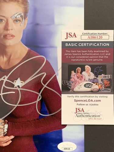 Jeri Ryan 8x10 Star Trek Voyager Seven of Nine Photo Signed Autographed JSA COA - Picture 2 of 2