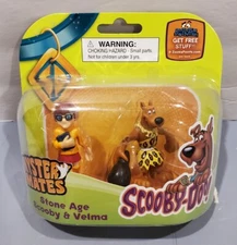 Scooby Doo Mystery Mates 2 Figure pack,Velma,Stone Age Scooby,NIP