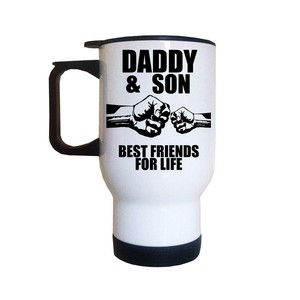 Daddy And Son Travel Mug Fathers Day Thermal Mug Cute New Dad Ebay