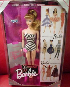original 1959 barbie doll and package special edition reproduction