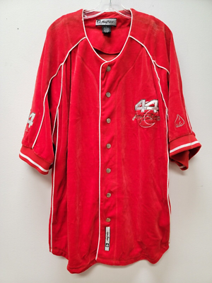 Vintage Y2K Johnny Blaze Size L Snap Button Down Baseball Jersey