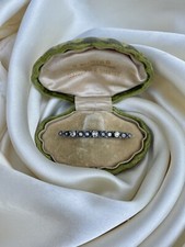 Antique C.1850 Diamond Bar Brooch