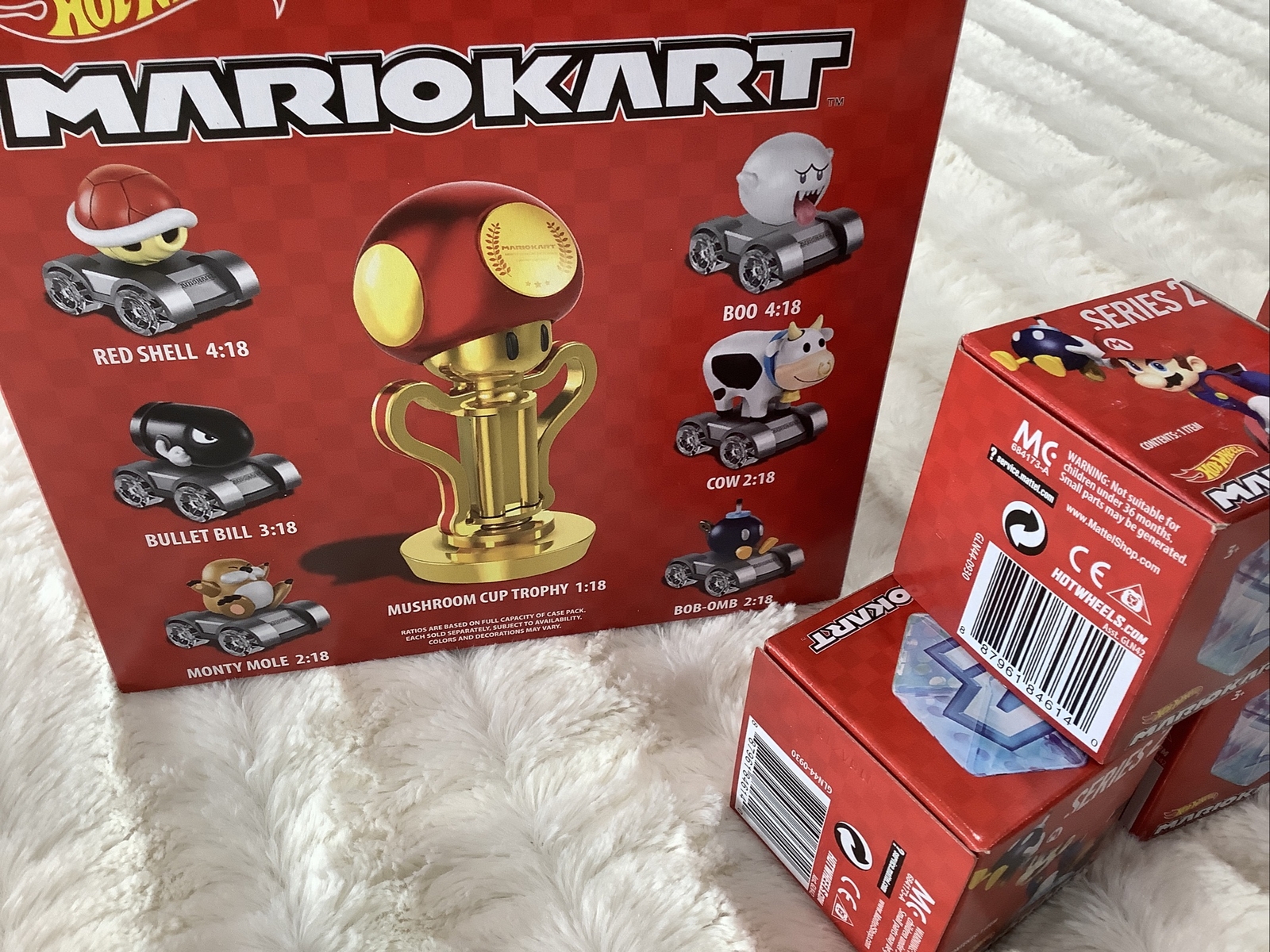 Hot Wheels Mario Kart Series 2 Set of 8 New Sealed Boxes Mushroom Cup