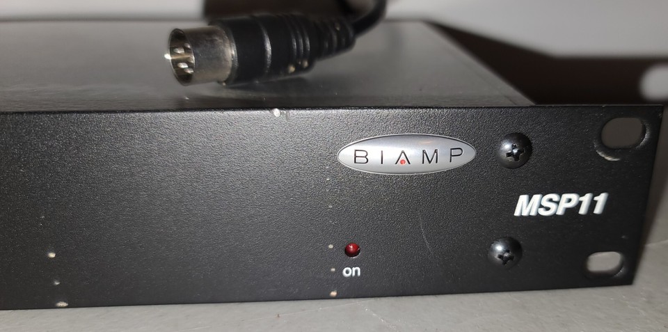 Biamp MSP11 PC Programmable Pro DSP Digital Audio Equalizer Delay ...
