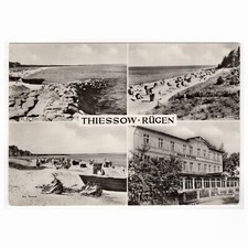 AK Thiessow (Rügen) Strand und "Haus Ostsee", 1975
