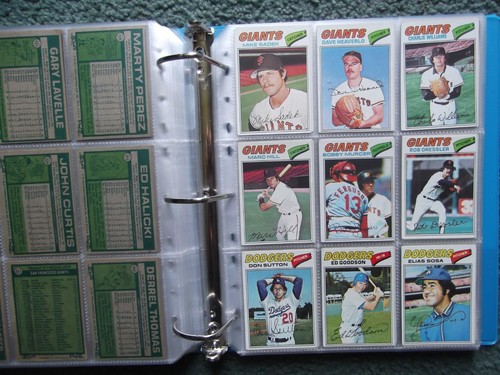 TOPPS BASEBALL SET QUASI COMPLETO LOTTI-1977 (630/660) & 1978 (694/726) con STELLE, RC - Foto 7 di 22