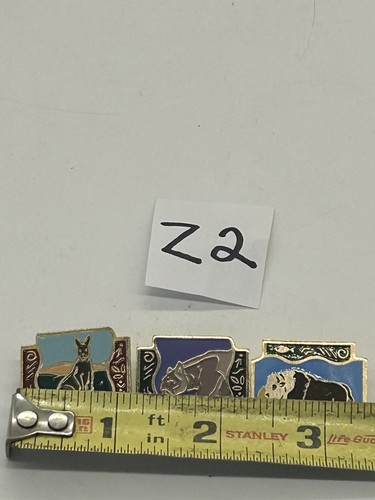 Shopko World Wild Life Enamel Animal Pins Kangaroo, Bison And Loin 1992 - 第 5/8 張圖片
