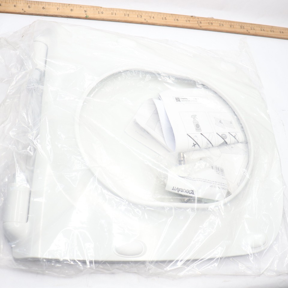 Duravit Elongated Closed Front Toilet Seat with Soft Close White